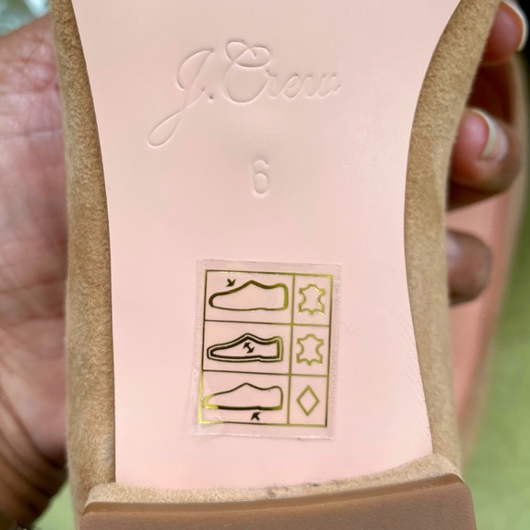 Brand New J Crew Pointy Toe Tan Suede Flats - Picture 5 of 9
